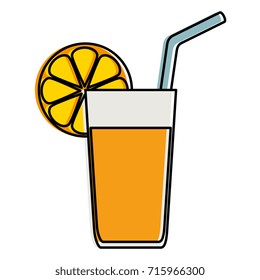 orange juice fruit icon