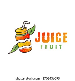 Orange Juice Fruit Logo Design Stock Vector (Royalty Free) 1702436095 ...