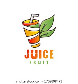 Orange Juice Fruit Logo Design