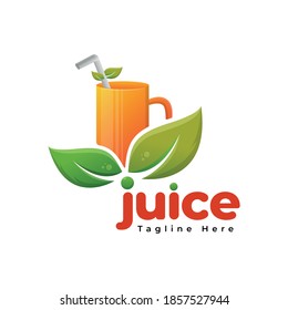 Orange Juice Fruit Logo Design