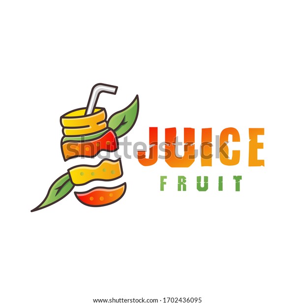 Orange Juice Fruit Logo Design Stock Vector (Royalty Free) 1702436095 ...