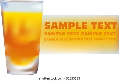 orange juice in a glass