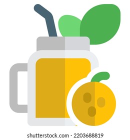 Orange juice, a healthy nutritious drink.