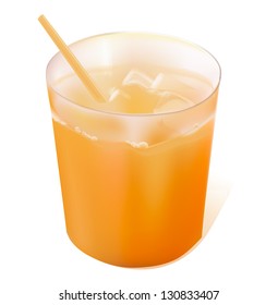 Orange juice with ice