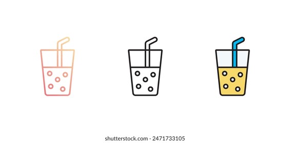 Orange Juice icon design with white background stock illustration