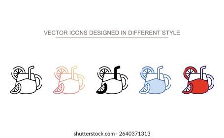 Orange Juice icon design with white background stock illustration