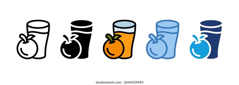 Orange Juice Icon Element For Design