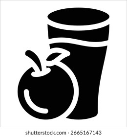 Orange Juice Icon Element For Design