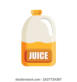 Orange juice icon in flat style. Juicy drink vector illustration on isolated background. Healthy juice sign business concept.