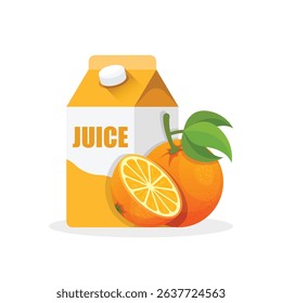 Orange juice icon in flat style. Fruit drink vector illustration on isolated background. Fresh juice sign business concept.