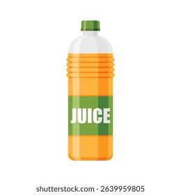 Orange juice icon in flat style. Juicy drink vector illustration on isolated background. Healthy juice sign business concept.