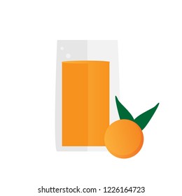 orange juice icon logo