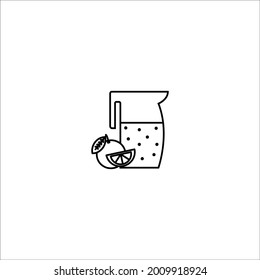 orange juice icon on white background