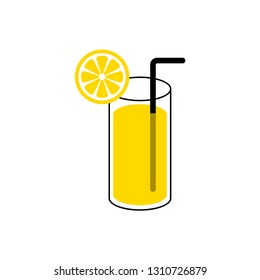 orange juice icon vector