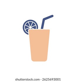 orange juice icons  symbol vector elements for infographic web