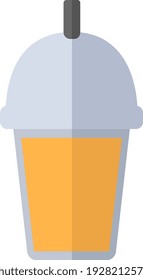 Jugo de naranja, ilustración, vector sobre fondo blanco.