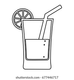 orange juice isolated icon