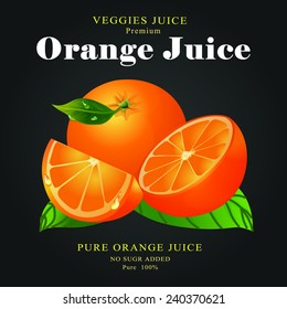 orange juice label