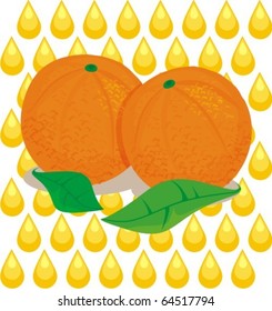 orange, juice label