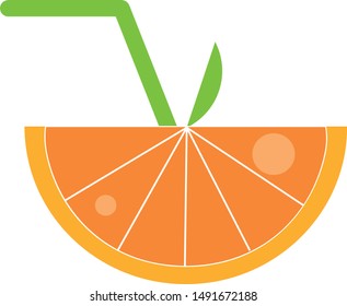 orange juice logo   abstract  design vector eps.10