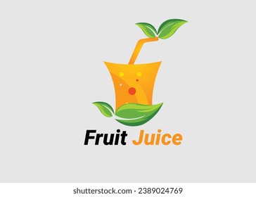 orange juice logo, Creative Fruit juice logo, Modern design