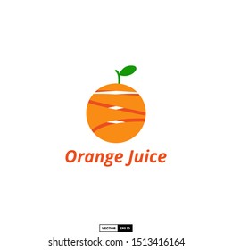 Orange juice logo design inspiration vector template