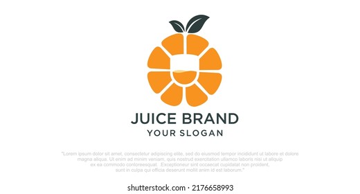 Design-Vorlage für Orangensaftlogo