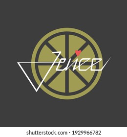 Orange Juice Logo Design Vector