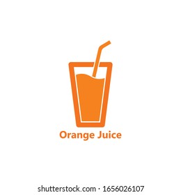 orange juice logo icon vector template design 