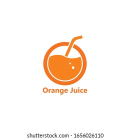 orange juice logo icon vector template design 