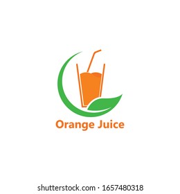 orange juice logo icon vector template design 