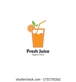 orange juice logo icon vector template design 