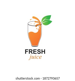 Fresh Orange Juice Logo Template Fresh Stock Vector (Royalty Free ...