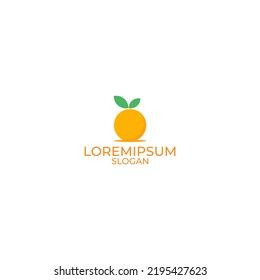 logo del jugo de naranja, logo de la bebida refrescante, bebida nutritiva, logo de un icono sencillo.