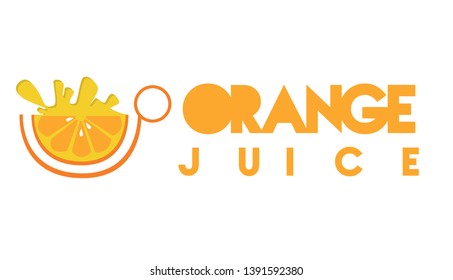 Orange Juice Logo Template Design
