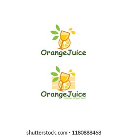 orange juice, a logo template suitable for a Office, website, Business, service, etc.