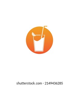 plantilla de diseño de ilustración vectorial del logotipo de zumo de naranja.