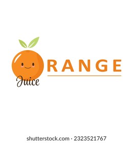 ilustración vectorial del logotipo del jugo de naranja