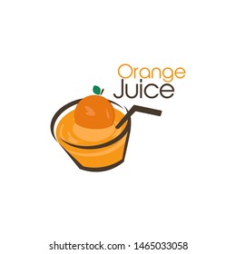 Orange Juice Logo Vector Template