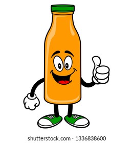 Orange Juice Mascot Holding Trophy Vector Stock Vector (Royalty Free ...