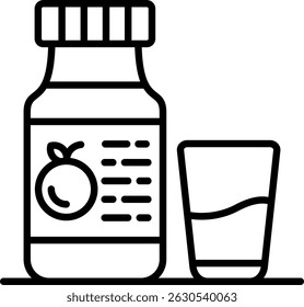 Orange Juice New Creative Icon Design Vector