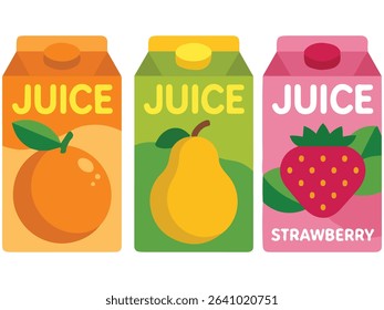Orange juice pack mockup isolated vector illustration on white background