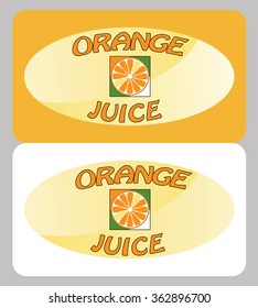 Orange juice poster