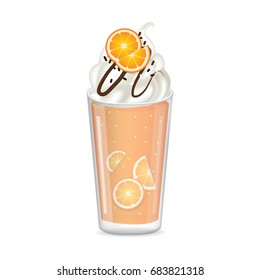 orange juice, smoothie vector illustration