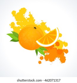 orange juice splash