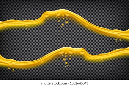 Orange juice splashing. EPS10 vector