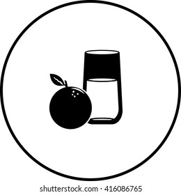 Orangensaftsymbol