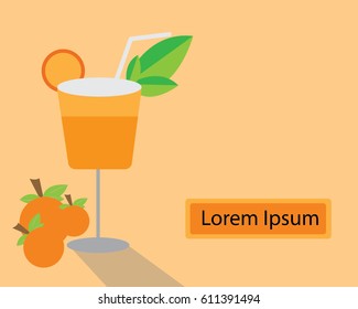 Orange Juice Vector
