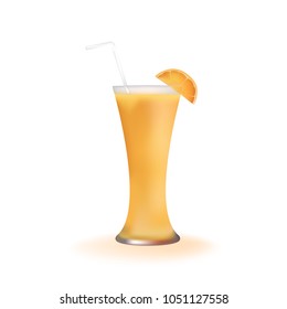 
Orange juice vector cartoon