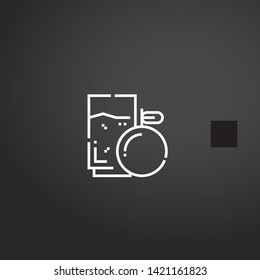 Orange Juice vector icon. Orange Juice concept stroke symbol design. Thin graphic elements vector illustration, outline pattern for your web site design, logo, UI. EPS 10.